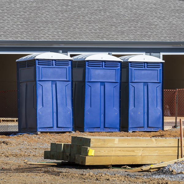 how often are the portable toilets cleaned and serviced during a rental period in Loyalhanna